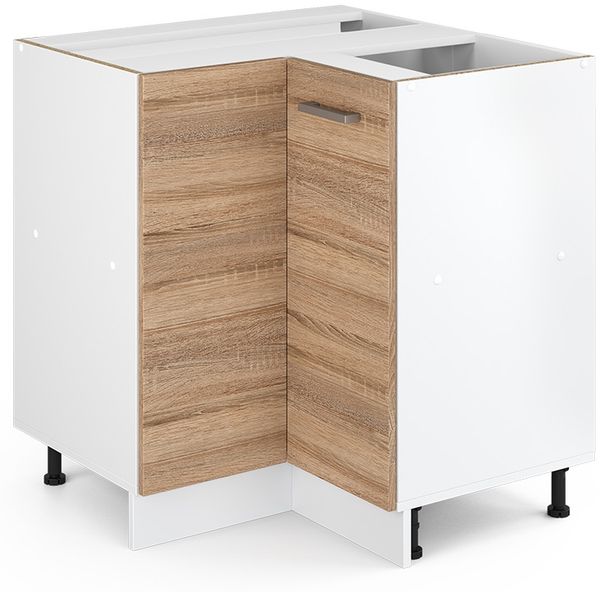 Eckschrank für Hausrat R-Line Sonoma 75.6 cm mit Tür, ohne Arbeitsplatte Vicco