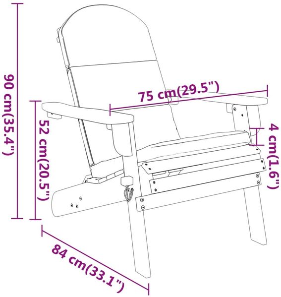 vidaXL 4-tlg. Garten-Lounge-Set Adirondack Massivholz Akazie 3152131 Bild 9