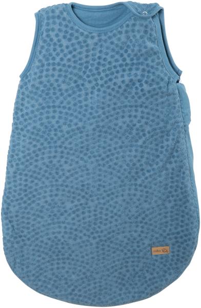 roba Babyschlafsack Seashells Indigo 70 cm für Neugeborene - Ganzjahres Schlafsack aus Bio Baumwolle - Musselin GOTS & OEKO-TEX Standard 100 zertifiziert - Blau