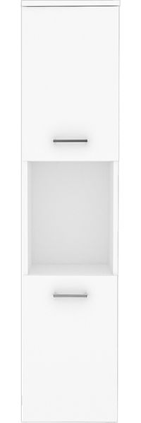 Hochschrank Krildihana 131x30x30 cm Weiß [en. casa] Bild 4