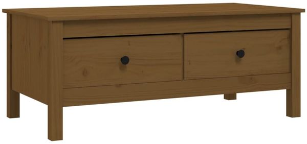 Couchtisch, Sofatisch Honigbraun 100x50x40 cm Massivholz Kiefer
