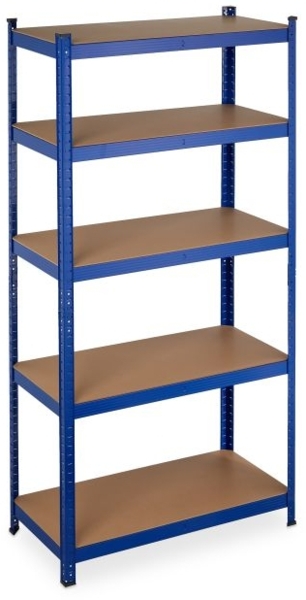 2 x Schwerlastregal 180 x 90 x 45 blau