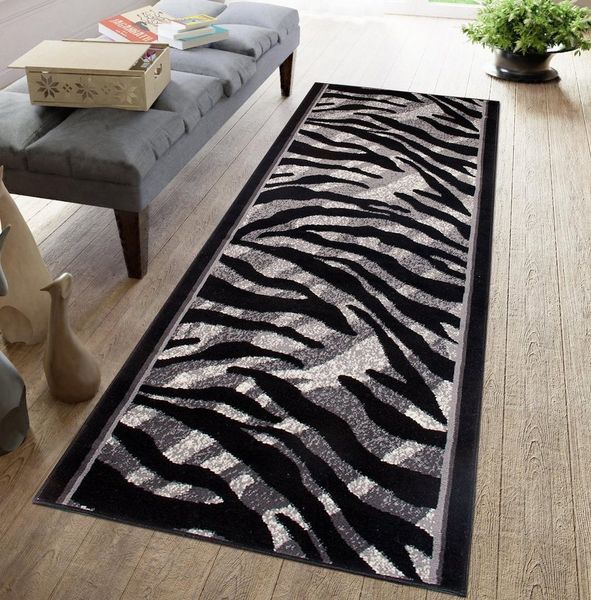 Mazovia Läufer Läufer Flurläufer Modern für Vorzimmer 80 cm Breit Grau, 80 x 100 cm, Kurzflor, Meterware, Höhe 8 mm