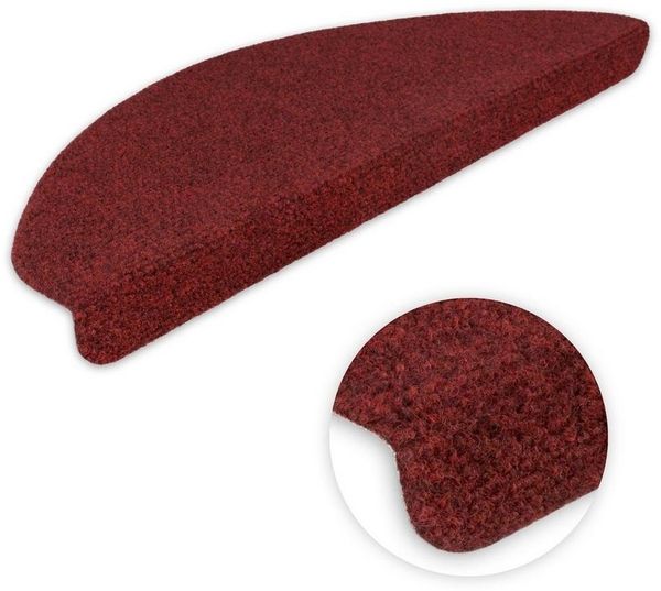 Metzker® Stufenmatte Stufenmatten Ramon MW Halbrund Bordeaux 14 Stück, halbrund, Höhe: 2 mm, 14 Stück im Set - Bordeaux