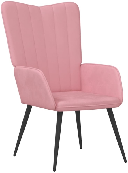 vidaXL Relaxsessel Rosa Samt [327681]