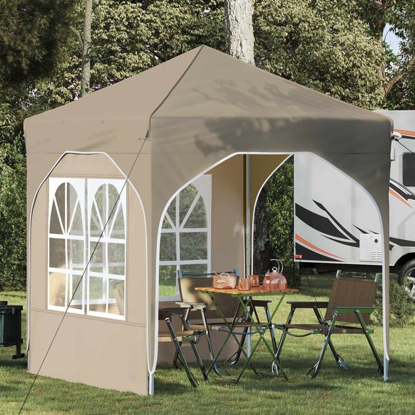 vidaXL Pop-up Partyzelt 192 x 192 x 245 cm Creme 42019823