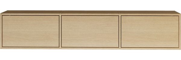 Selsey 'Framme' hängendes TV-Board mit drei Klappen, Holzoptik Eiche, 150 cm Bild 2