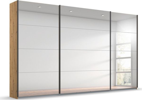 rauch Schwebetürenschrank Kleiderschrank Schrank Garderobe Wäscheschrank Ankleide ORACLE (Breiten 203/271/315/360 cm Höhen 210/229 cm) inkl. Schubladen-Einsatz und extra Einlegeböden MADE IN GERMANY