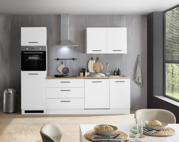 BASIC by Balculina Küchenzeile Tirol B/H/T 250x212x60 cm, Breite 250 cm, wahlweise mit E-Geräten
