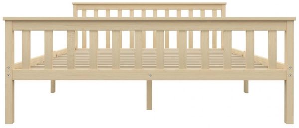 vidaXL Massivholzbett Helles Holz Kiefernholz 160x200 cm 283224 Bild 9
