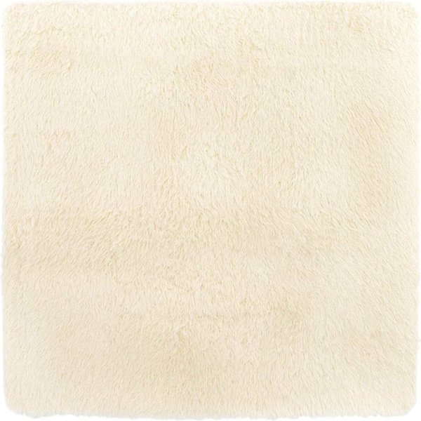 vidaXL Teppich Shaggy Hochflor NAVARRA Creme 160x160 cm Polyester 4102871