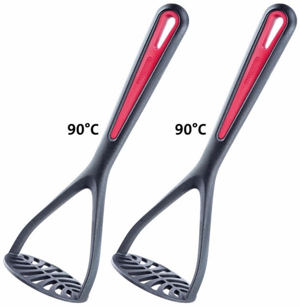 WESTMARK Kartoffelstampfer 2 Stk, Länge: 27,5 cm, Gallant, Schwarz/Rot, PP, TPE