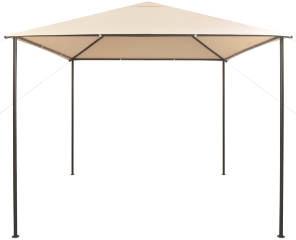 vidaXL Pavilion Partyzelt Überdachung 3x3 m Stahl Beige 43172
