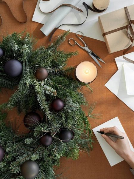 blomus Weihnachtsbaumkugel KISEKY Weihnachtsschmuck natürliche Eiche 4tlg