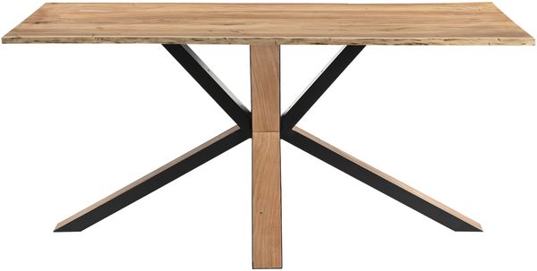Esstisch Baumkante massiv Akazie natur 160 x 85 Metall Spider-Gestell schwarz außen Holz MIAMI 137801298 Bild 5