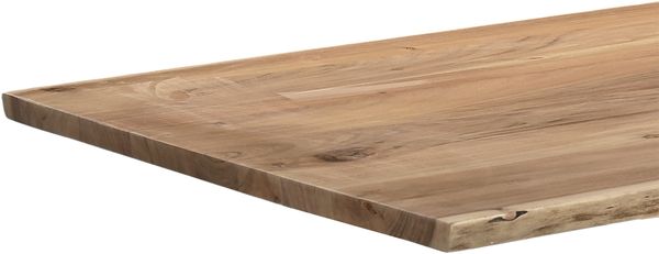 Esstisch Baumkante massiv Akazie natur 160 x 85 Metall Spider-Gestell schwarz außen Holz MIAMI 137801298 Bild 3