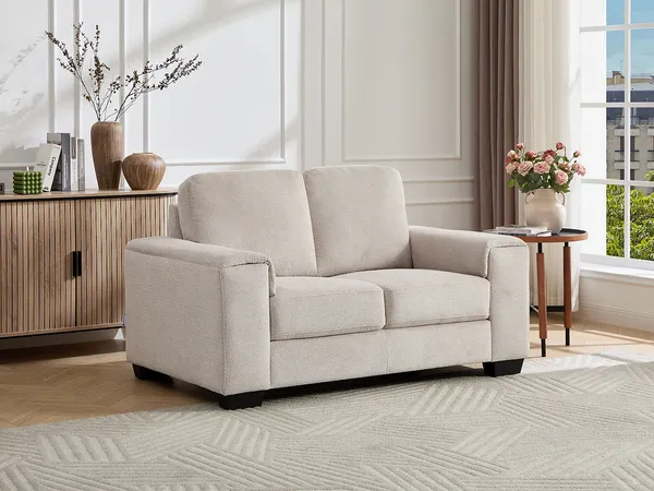 Vente-unique - EMBAPO Sofa Stoff Beige - B 88 cm x H 85 cm x L 147 cm