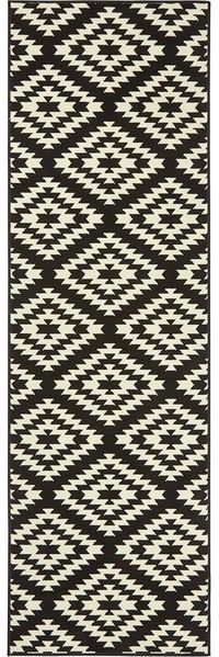 HANSE Home Läufer Teppich Läufer Nordic Schwarz Creme, Läufer, Höhe: 9 mm