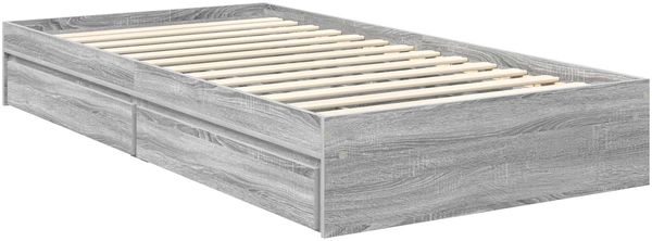 vidaXL Aufbewahrungsbett Graues Sonoma 100 x 200 cm Holzwerkstoff 3412719 Bild 6