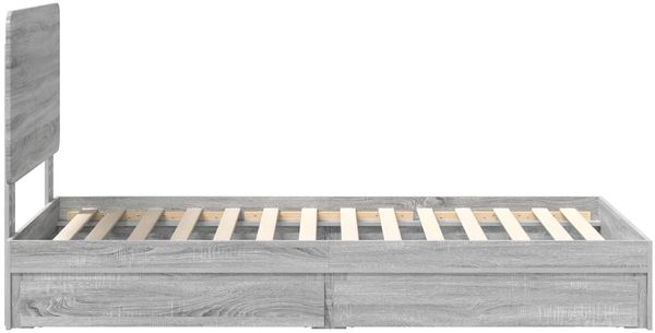 vidaXL Aufbewahrungsbett Graues Sonoma 100 x 200 cm Holzwerkstoff 3412719 Bild 9