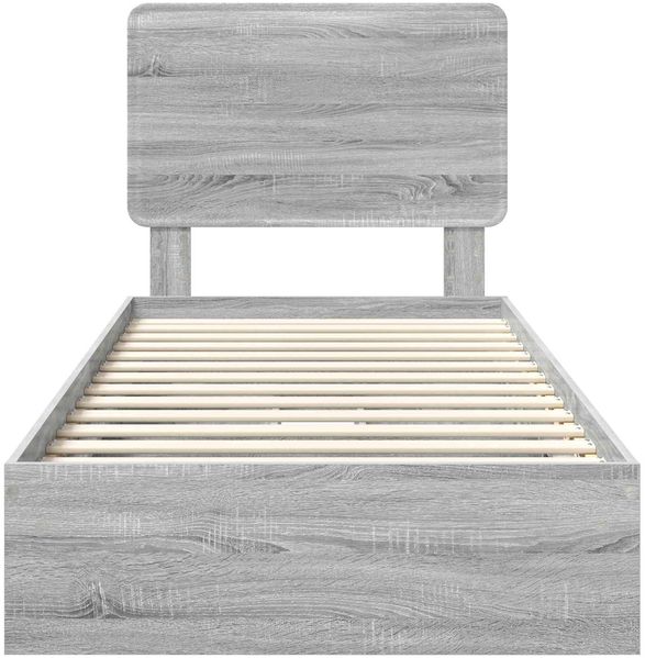 vidaXL Aufbewahrungsbett Graues Sonoma 100 x 200 cm Holzwerkstoff 3412719 Bild 8