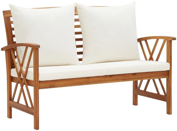 vidaXL 4-tlg. Garten-Lounge-Set mit Auflagen Massivholz Akazie 3057987 Bild 4