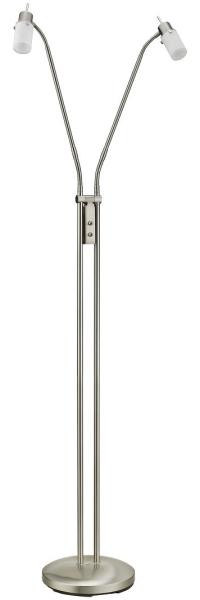 JUST LIGHT 11937-55 LED Stehleuchte 2-flammig 3000K GU10 Stahl