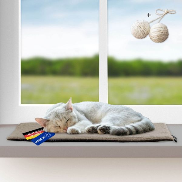 Rohrschneider Tierkissen Katzen Fensterliege selbstwärmende Katzendecke Katzenbett 2 Größen