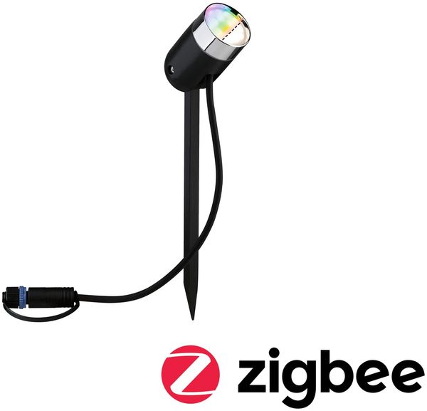 Paulmann No. 94283 Plug&Shine ZigBee RGBW Spot Pike 4W 24V 40° Anthrazit