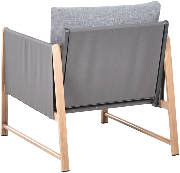 Lounge Set mit Tisch und Ottomane 5-Sitzer NOLA Grau Metall Bild 6