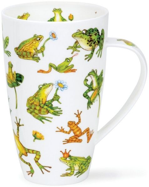 Dunoon Tasse Hop it Frosch Henley 0,6 l Fine Bone China Porzellan, 1-tlg.