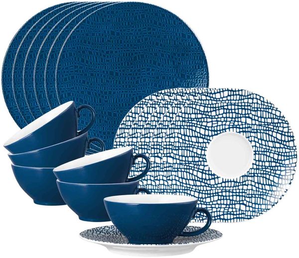 Seltmann Weiden Life Fashion Teeservice 18-teilig - Classic Blue