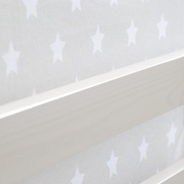 Homestyle4u Spielbett mit Rutsche, Stern, Kiefernholz weiß, 90x200 cm Bild 7