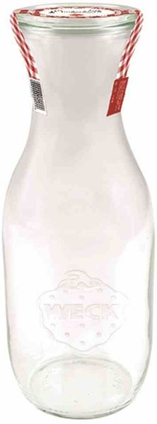 Saftflasche "Einkochwelt" 1,0 l mit Deckel 60 mm