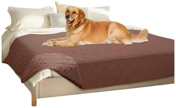 Ledander Hundematte wasserdichte Hundedecke mit Rutschfesten Punkten, rutschfeste, Hundedecke als Schutz für Sofa Bett Auto, Robuste Hundematte
