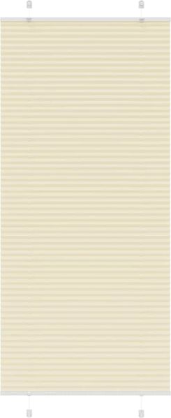 vidaXL Plissee Creme 100x200 cm Stoffbreite 99,4 cm Polyester 4015313