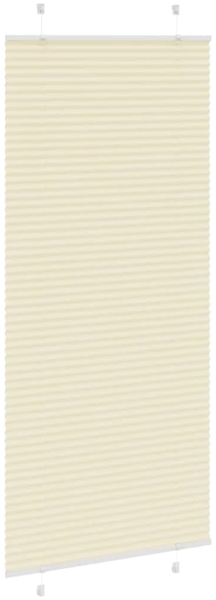 vidaXL Plissee Creme 100x200 cm Stoffbreite 99,4 cm Polyester 4015313 Bild 3