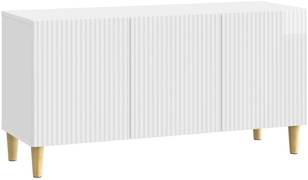 vidaXL TV-Schränk Hochglanz Weiß 99 x 34,5 x 50 cm Holzwerkstoff 894719