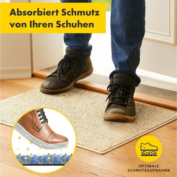 Floordirekt Fußmatte Nasa Schmutzfangmatte, rechteckig, Höhe: 14 mm, waschbar bei 30 Grad, schmutzabsorbierend