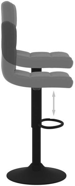 vidaXL Barhocker 2 Stk. Dunkelgrau Samt [334306] Bild 7