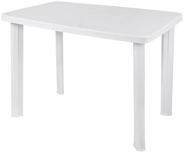 Spetebo Gartentisch Kunststoff Gartentisch 100 x 72 cm (Stück, 1-St, Stück), Campingtisch rechteckig im klassischen Design