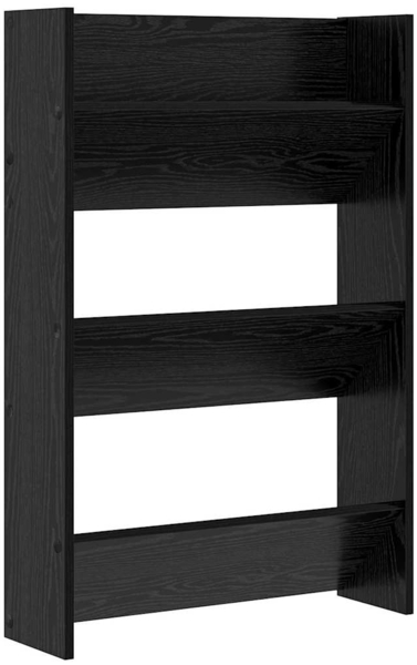 vidaXL Wandschuhschrank 2 pcs Schwarz Eichen-Optik 60 x 18 x 90 cm 875151 Bild 4