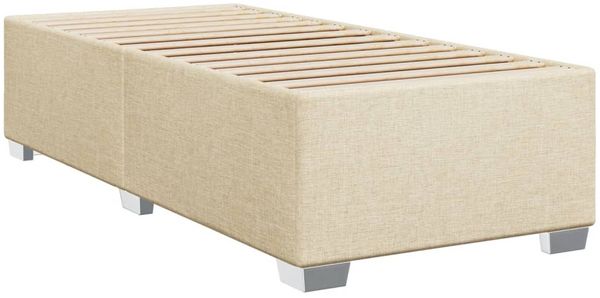 vidaXL Boxspringbett mit Matratze Creme 80x200 cm Stoff 3288034 Bild 8