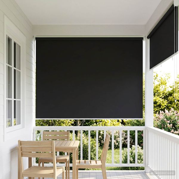 vidaXL Außen-Rollos mit UV-Schutz Anthrazit 185 x 230 cm (B x H) 42041217