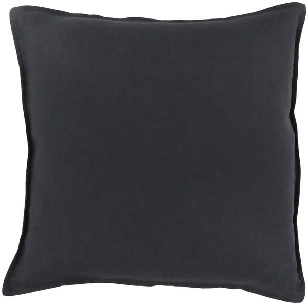 Chic Antique Kissenbezug Chic Antique - Kissenbezug Kissenhülle 50x50cm Leinen Dunkelgrau