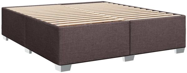 vidaXL Boxspringbett mit Matratze Dunkelbraun 180x200 cm Stoff 3288277 Bild 8