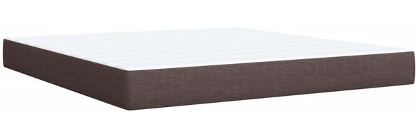 vidaXL Boxspringbett mit Matratze Dunkelbraun 180x200 cm Stoff 3288277 Bild 9