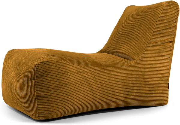 Sitzsack ‘Lounge‘, Bezugstoff - Waves, 100% Polyester, Mustard, 80x135x80 cm cm.