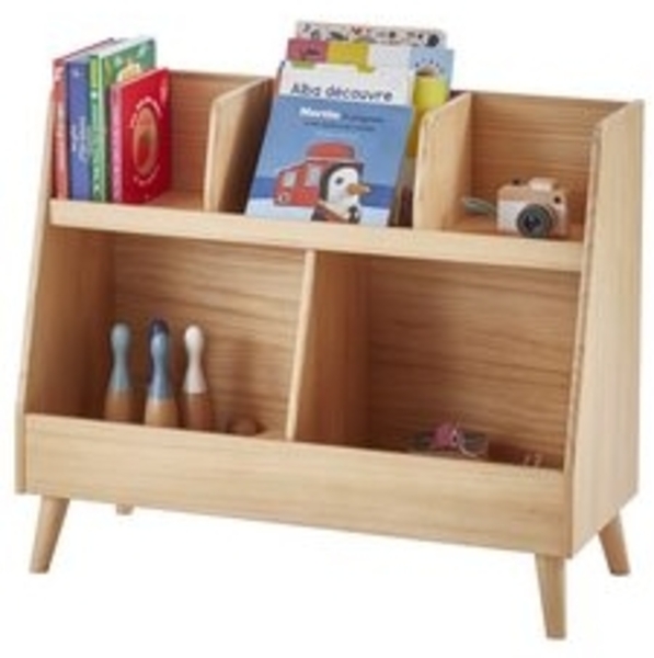 vertbaudet Bücherregal Kinderzimmer Regal KONFETTI NATUR, 5 Fächer Bild 5
