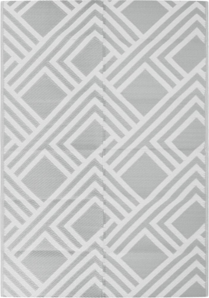 vidaXL Outdoor-Teppich ARAKIL Grau 140x200 cm PP 368566